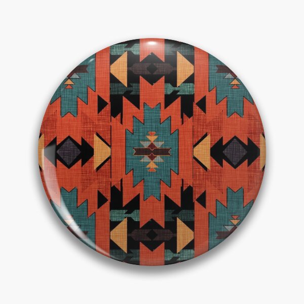 Item preview, Aqua Rust, Classic Southwestern Style | Dark Patterns | Cherie's Art(c)2020 designed and sold by CheriesArt.