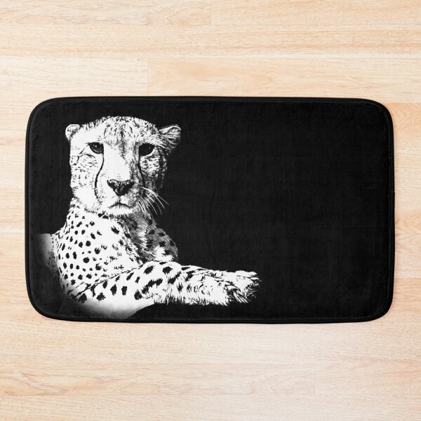 Item preview, Cheetah Animal Portrait black and white (dark background) designed and sold by MMMSdesigns.