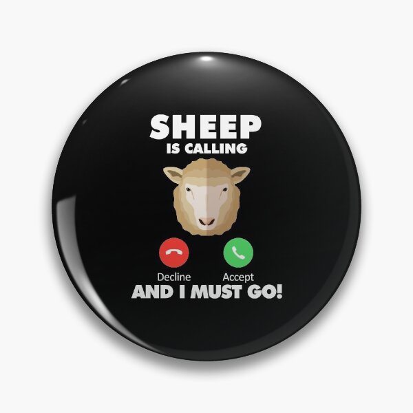 Item preview, My Sheep is Calling and I Must Go Animals Lover designed and sold by HelloFromAja.