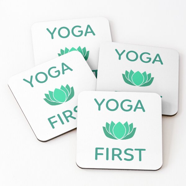 Item preview, Yoga First - Green Lotus Flower White Background designed and sold by passiveisopod.
