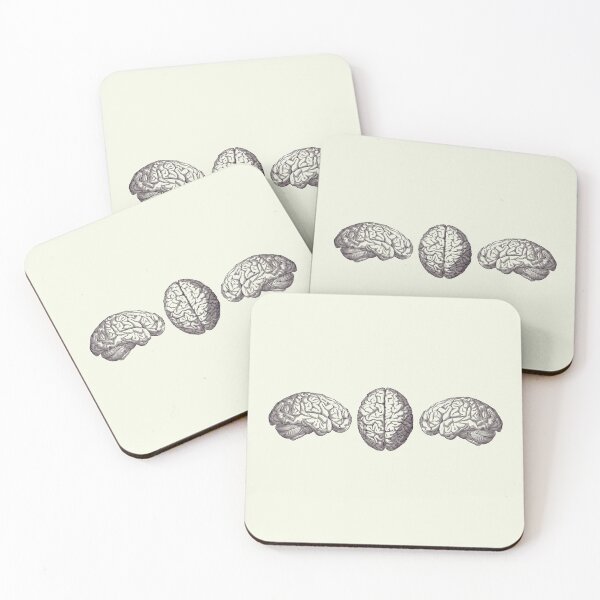 Item preview, Human Brain - Triple View - Vintage Anatomy Print 2 designed and sold by VAposters.