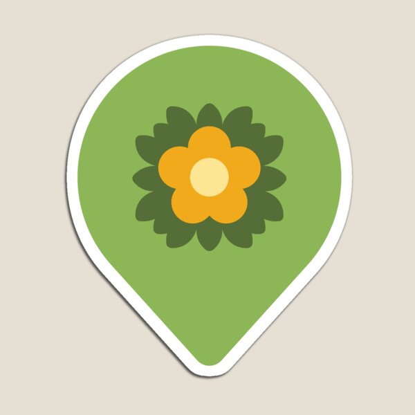 Garden Pin Locator Graphic for Home Planning Magnet