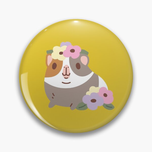 Item preview, Guinea pig and flowers Pattern  designed and sold by Miri-Noristudio.