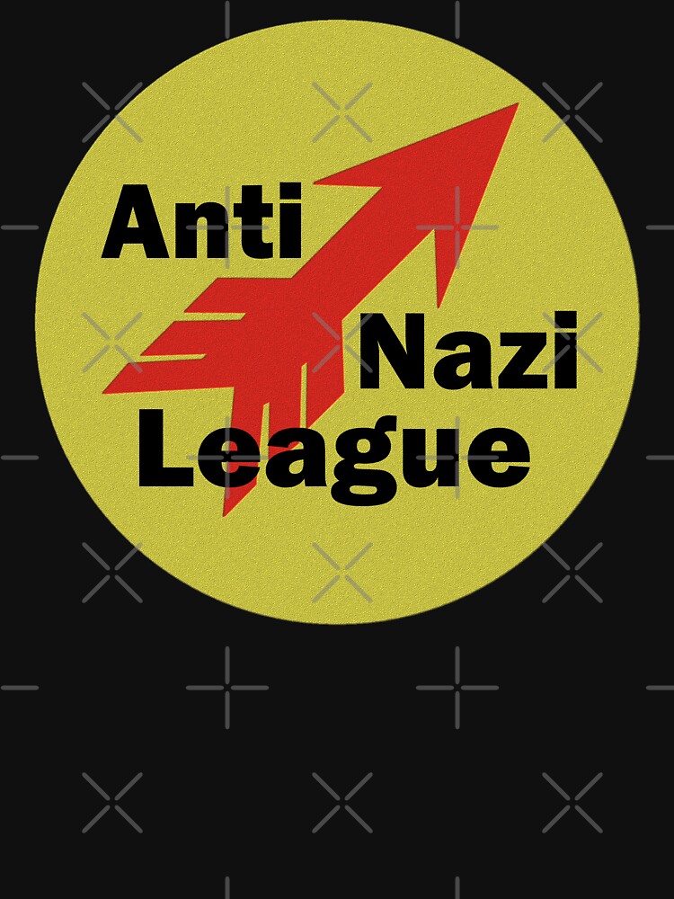 Imagen 3 de 3, Camiseta entallada con la obra LIGA ANTI NAZI, diseñada y vendida por Paparaw.