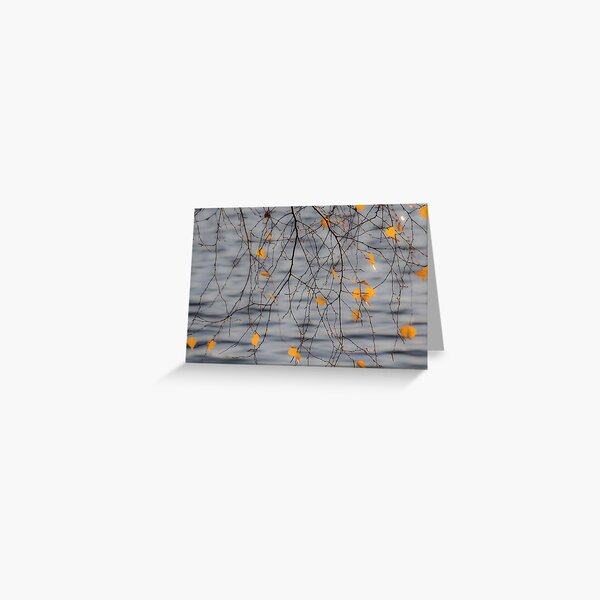 Golden Leaves Greeting Card