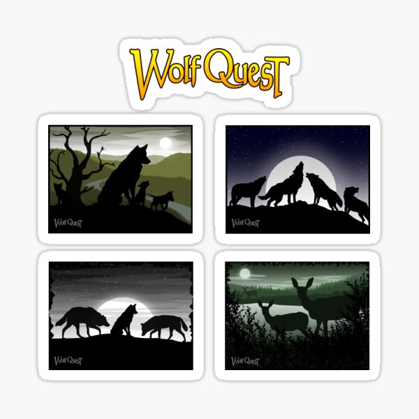 Family (set of 4) - WolfQuest Dreams Sticker