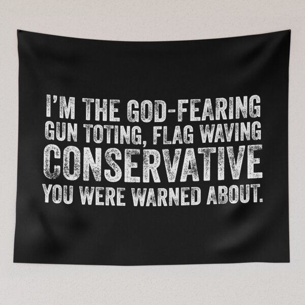 Item preview, Conservative Were Warned Sarcasm Satire Slogan Gift designed and sold by haselshirt.