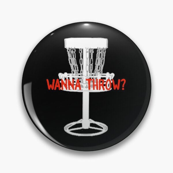 Item preview, Wanna Throw Frisbee Disc Golf Basket designed and sold by AlphaMoon.
