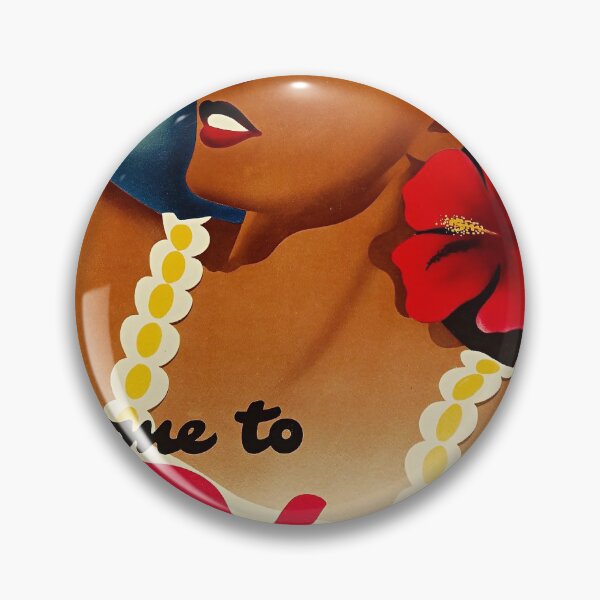 Item preview, Come to Haiti vintage travel poster designed and sold by stickart-marek.
