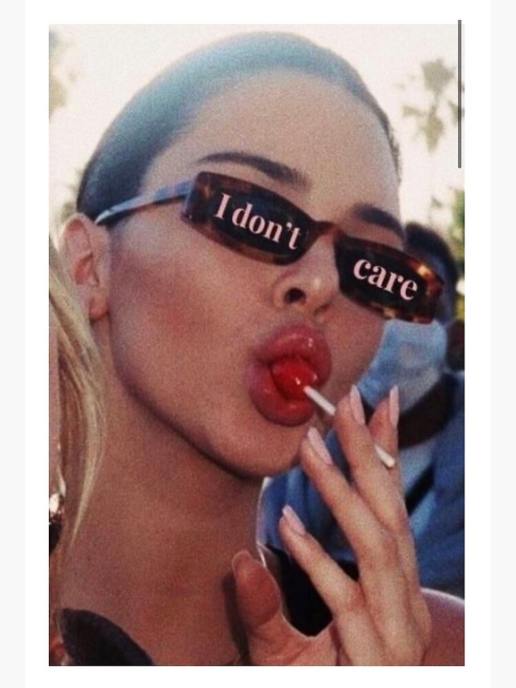 Kendall Jenner I Don T Care Art Board Print By Megancarr Redbubble