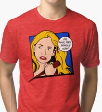 Buffy Pop Art Tri-blend T-Shirt