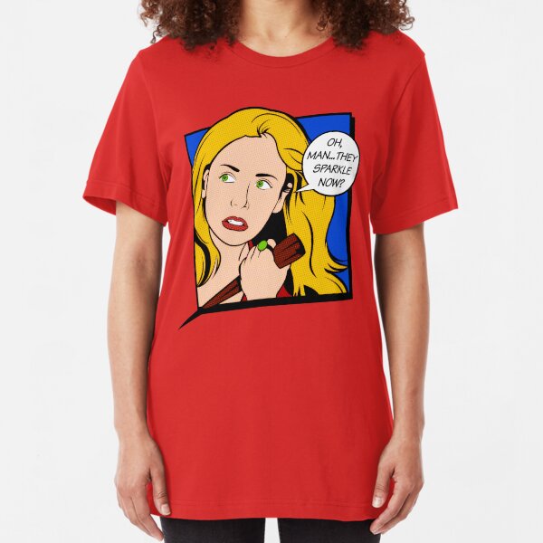 Buffy Pop Art Slim Fit T-Shirt