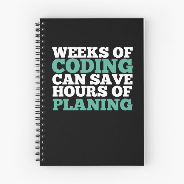 Item preview, Weeks Of Coding Can Save Hours Of Planning Funny Programmer  designed and sold by majuga.