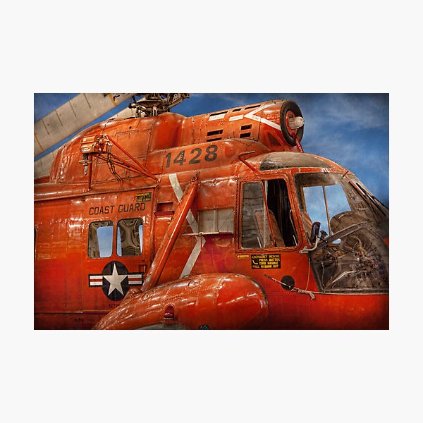 Item preview, Transportation - Helicopter - Coast guard helicopter designed and sold by Mike Savad Photography.