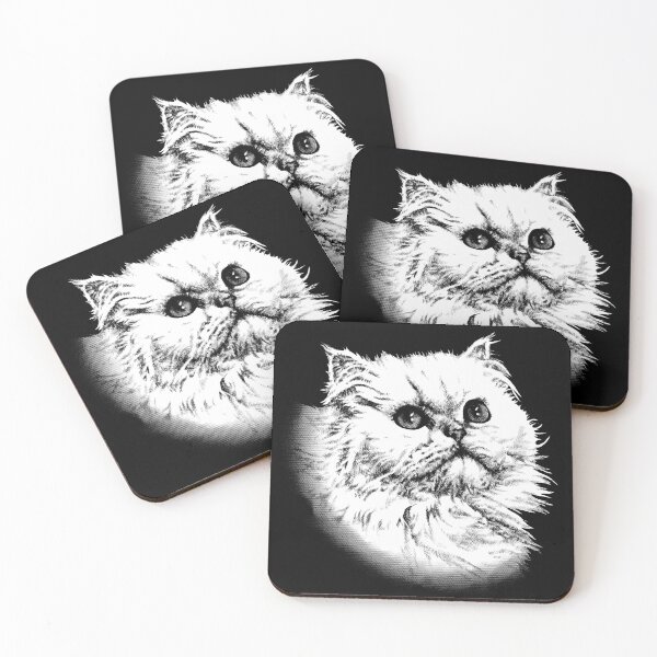 Item preview, Persian Cat Animal Portrait (dark background) designed and sold by MMMSdesigns.