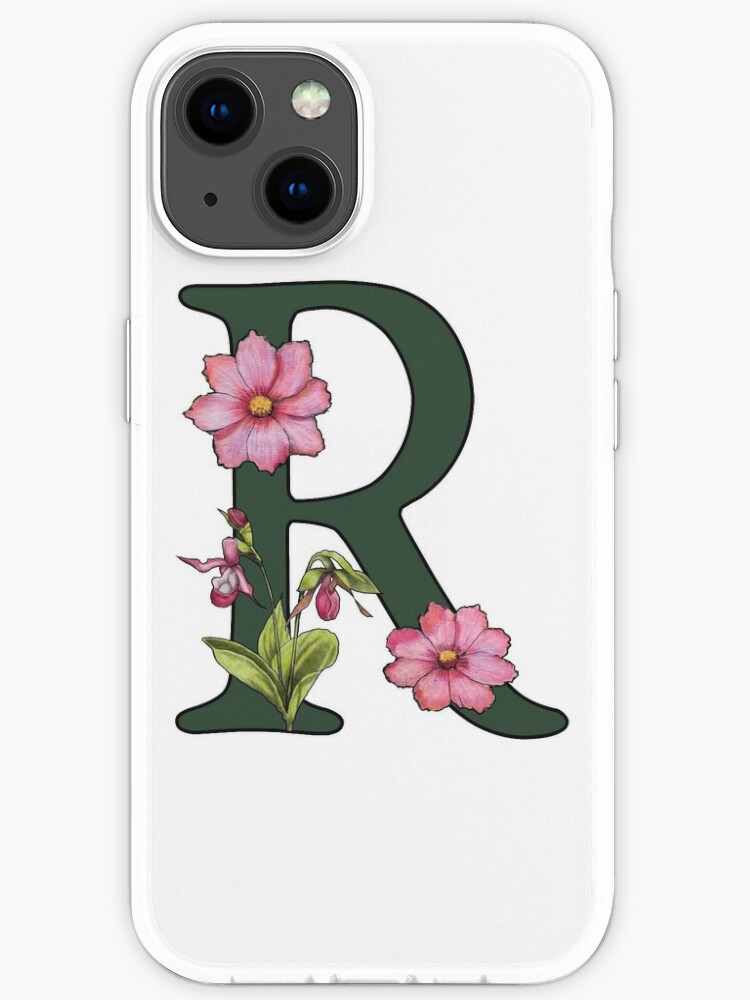  iPhone X/XS Beautiful Poppy Flowers Initial Letter D