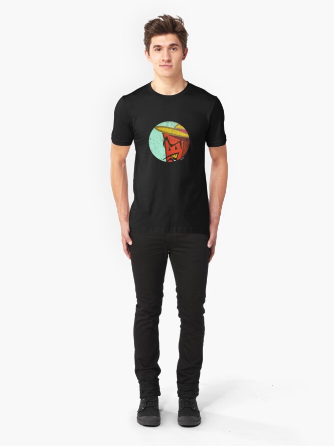 Alternate view of Red Brick in a circle Slim Fit T-Shirt