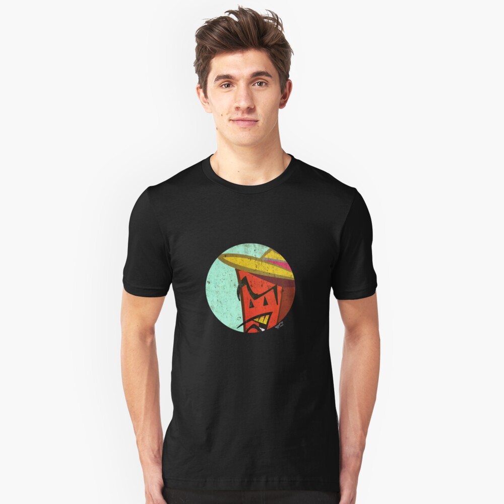 Red Brick in a circle Slim Fit T-Shirt