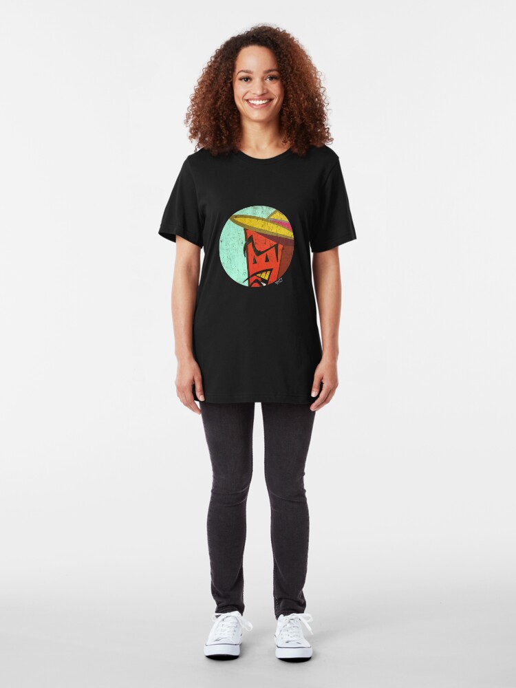 Alternate view of Red Brick in a circle Slim Fit T-Shirt