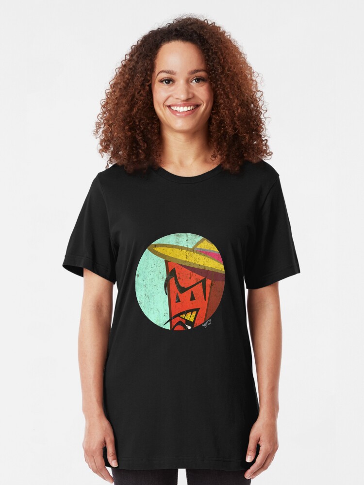 Alternate view of Red Brick in a circle Slim Fit T-Shirt
