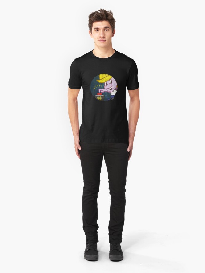 Alternate view of "Atomic" Tommy Forceps in a circle Slim Fit T-Shirt