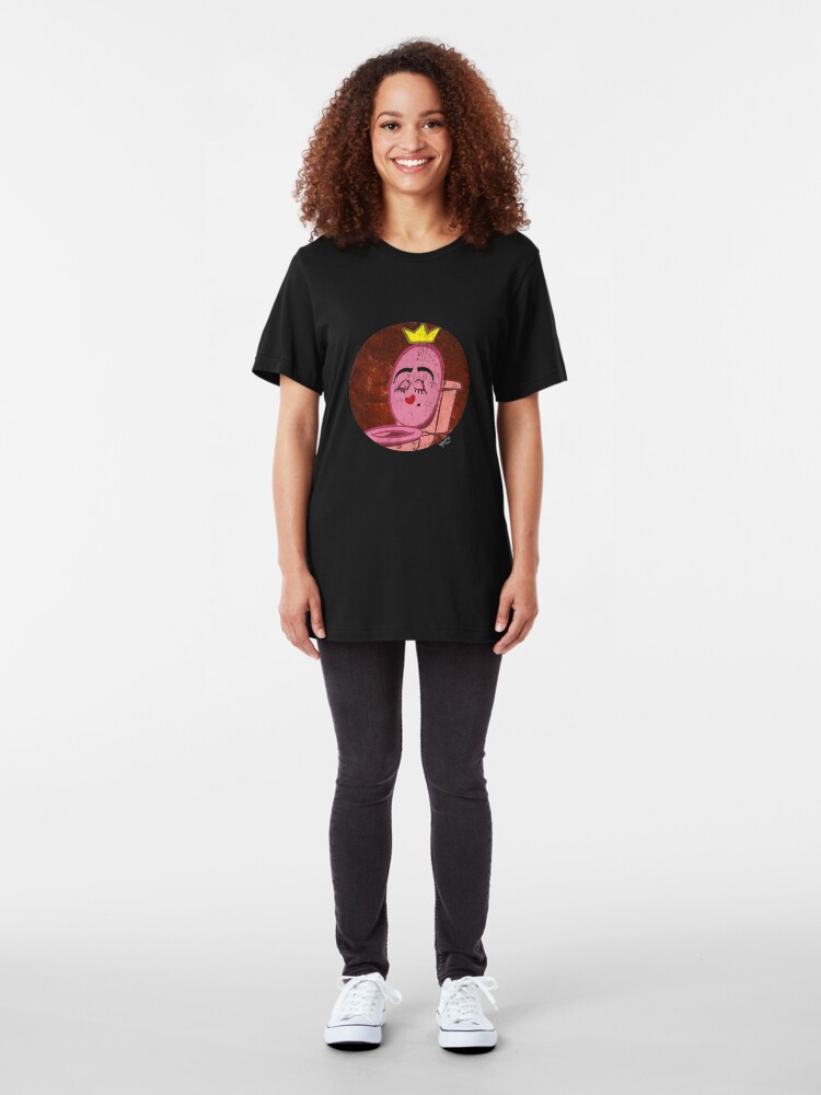 Alternate view of Queen Glandulaire in a Circle Slim Fit T-Shirt
