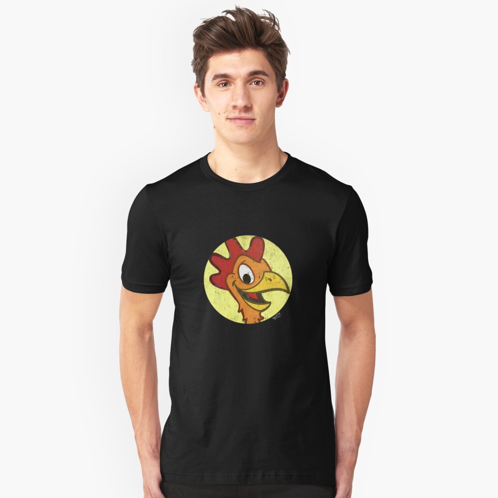 Shanker Processed Chicken in a Circle Slim Fit T-Shirt