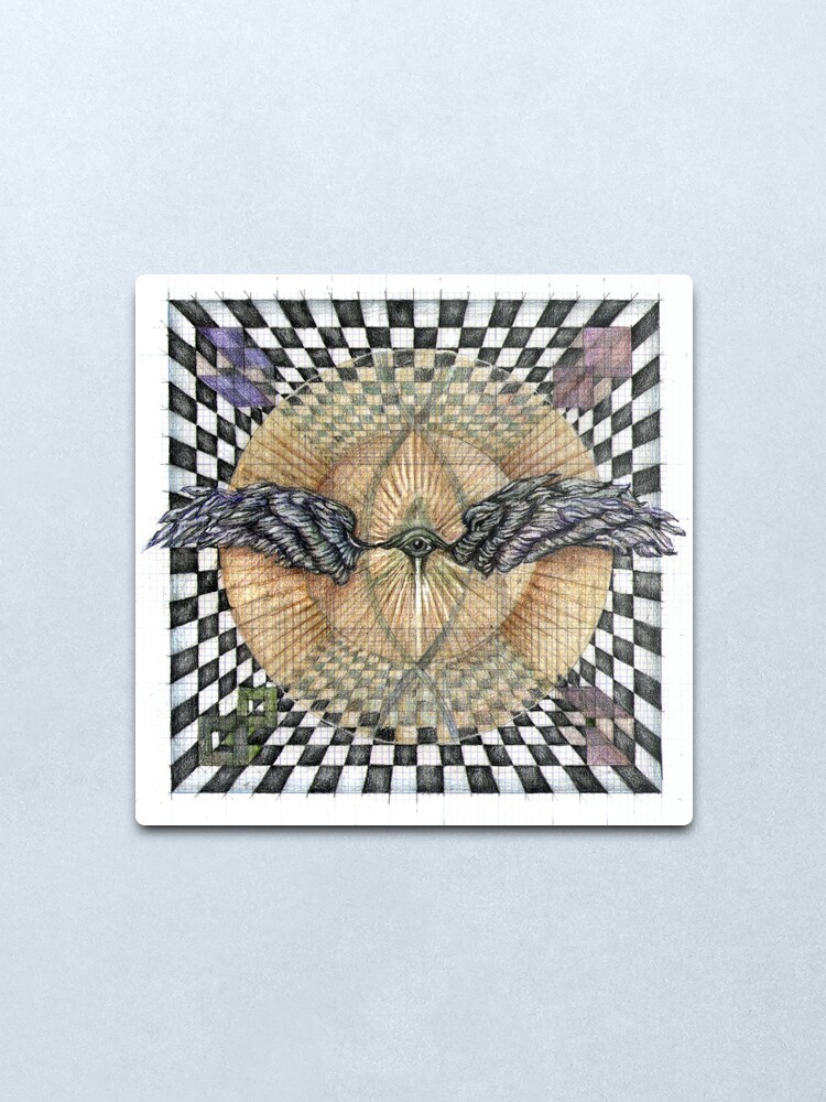Alternate view of wheel 6: Perceptual Insight Metal Print