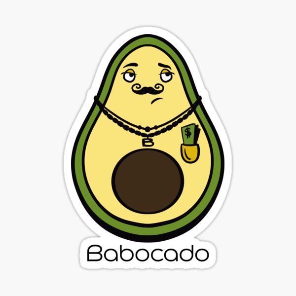 Veggielinge - Babocado #avocado #babo #veggie #money Sticker