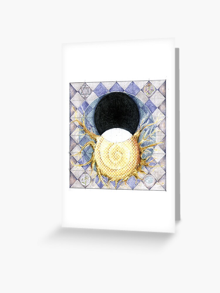 Thumbnail 1 of 2, Greeting Card, wheel 2: Co-Creative Evolution designed and sold by MonaShiber.
