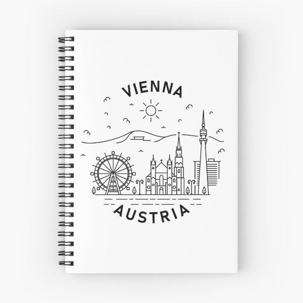 Artikelvorschau, Wien Aufkleber | Riesenrad | Stephan's Dom | Donauturm | Skyline Vienna | Skyline of Vienna | Viennascape | Vienna Souvenir entworfen und verkauft von CAMM Designs.
