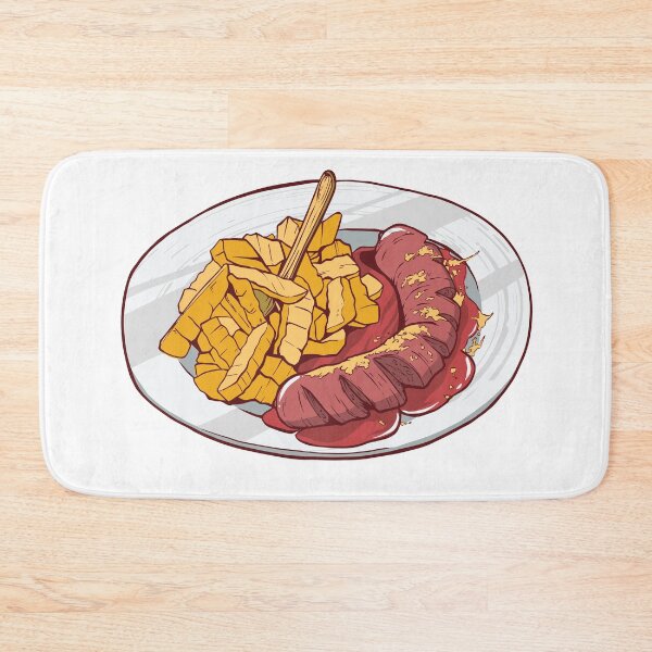 Item preview, currywurst with fries designed and sold by ohrshirt.