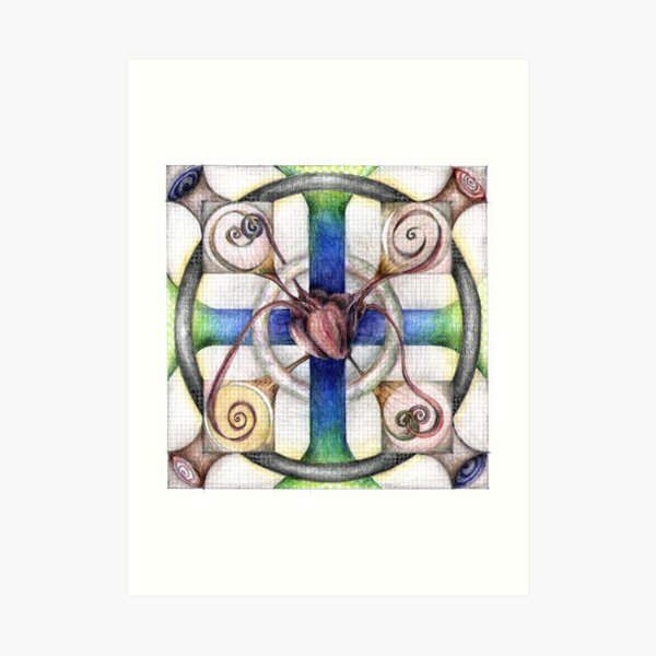 wheel 4: Path with Heart Art Print