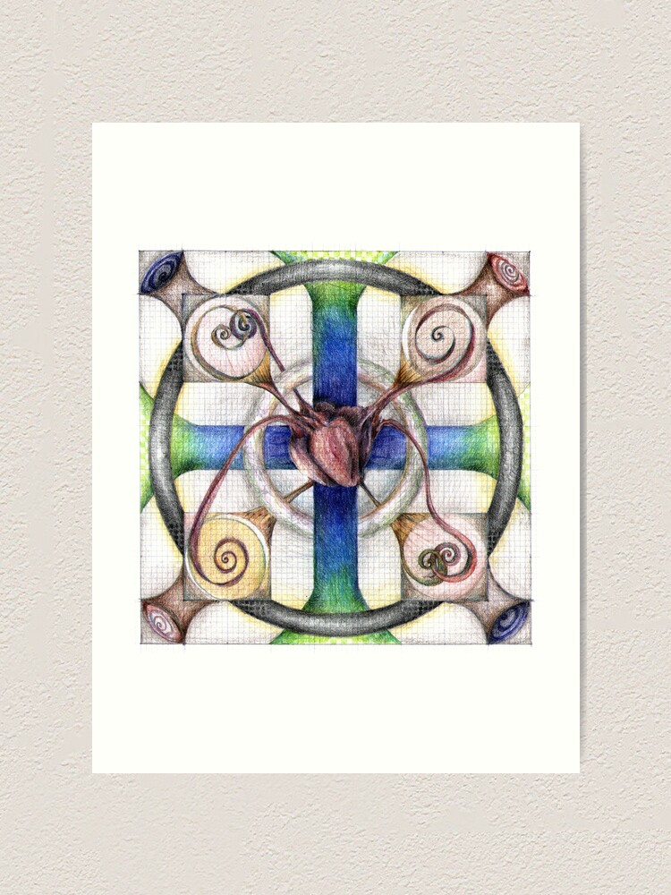 Alternate view of wheel 4: Path with Heart Art Print