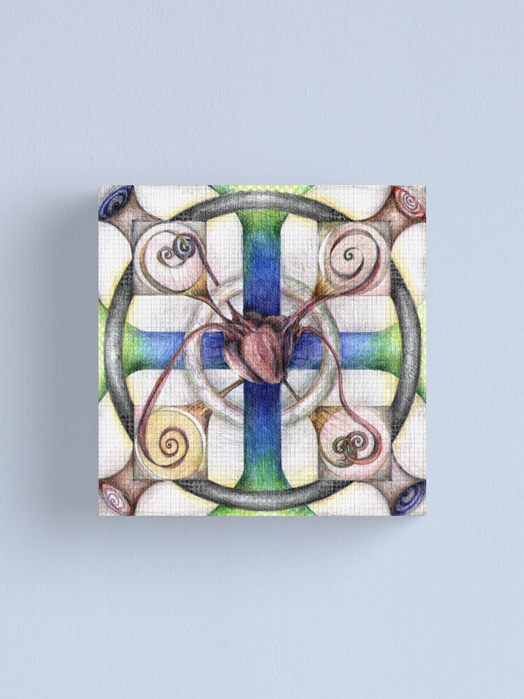 Alternate view of wheel 4: Path with Heart Canvas Print
