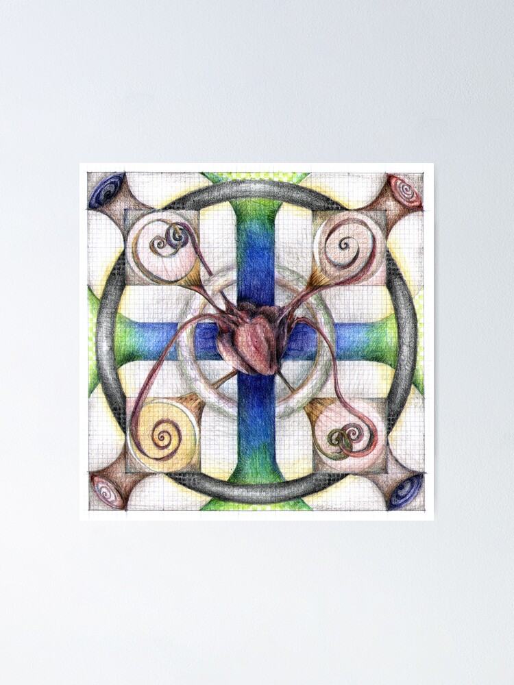 Alternate view of wheel 4: Path with Heart Poster
