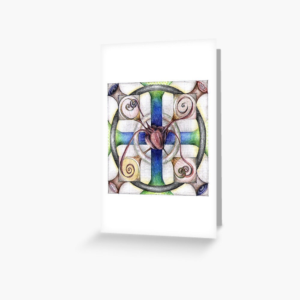 wheel 4: Path with Heart Greeting Card