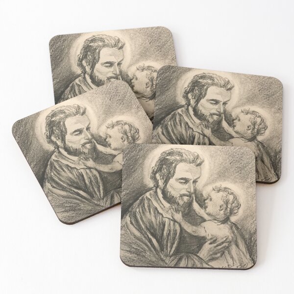 Item preview, +St. Joseph with child Jesus designed and sold by paintingsbyk.