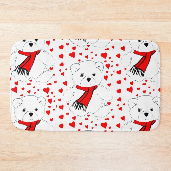 Item preview, Teddy Bear With Red Hearts designed and sold by blayzeink.