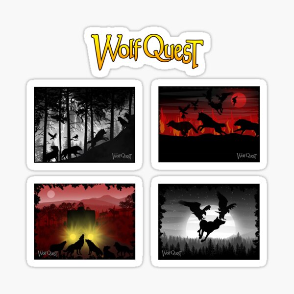 Item preview, Bad Dreams (set of 4) - WolfQuest Dreams designed and sold by WolfQuest.