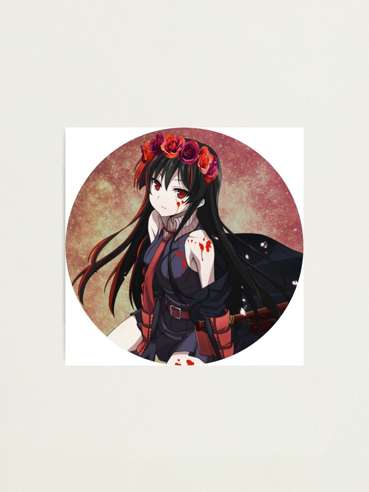 Akame Akame Ga Kill Anime Murasame Photographic Print By Rachelsama Redbubble