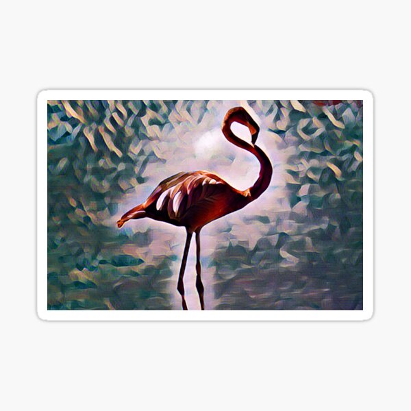 Artikel-Vorschau von "Tropischer süßer Rosa Flamingo Vogel in der Natur" - pegel1973®, designt und verkauft von pegel1973.