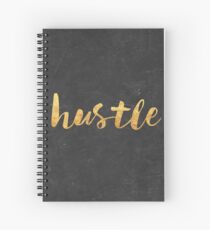 Hustle (gold) Spiral Notebook