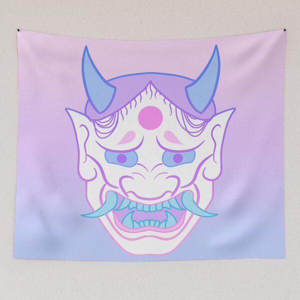 Item preview, Hannya Mask (pastel) designed and sold by Miss Lunaria.