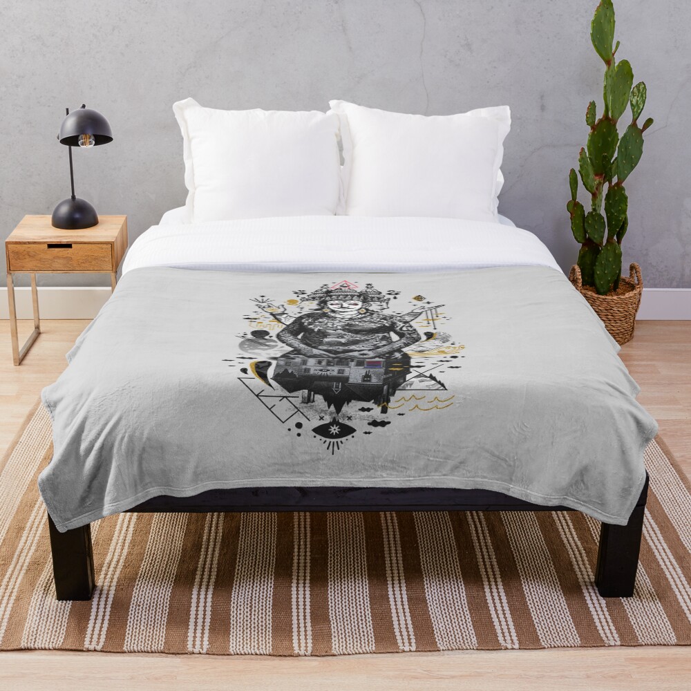 Dweller on the Threshold Throw Blanket