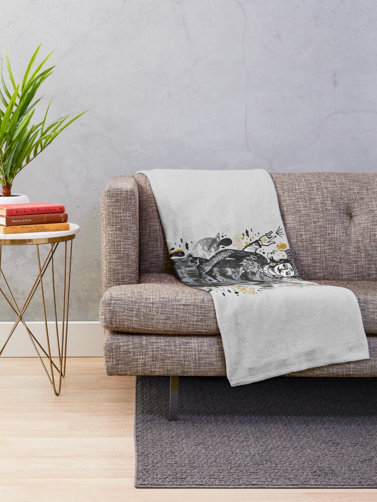 Alternate view of Dweller on the Threshold Throw Blanket