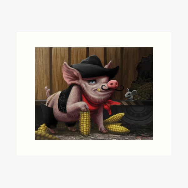 Pig Bandit Trikes Again! Art Print