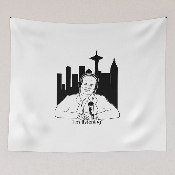 Item preview, Frasier I'm Listening With Seattle Skyline designed and sold by DemBoysTees.