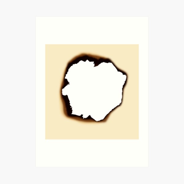 Burnt Hole Art Print
