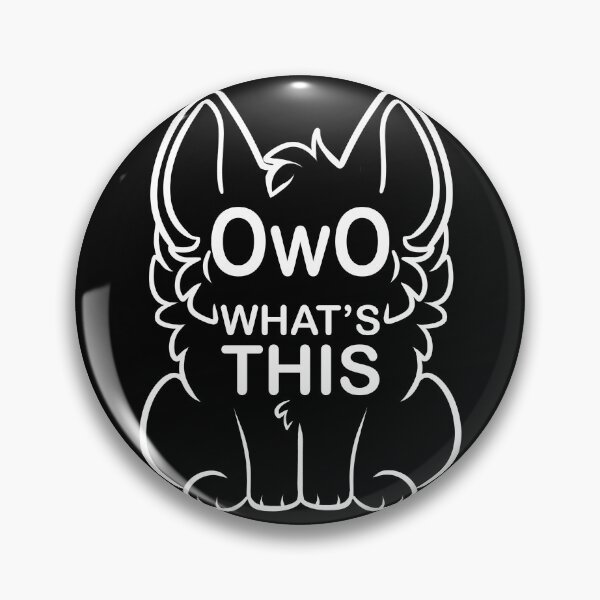 Item preview, OwO What's this? - white text designed and sold by 8Bit-Paws.